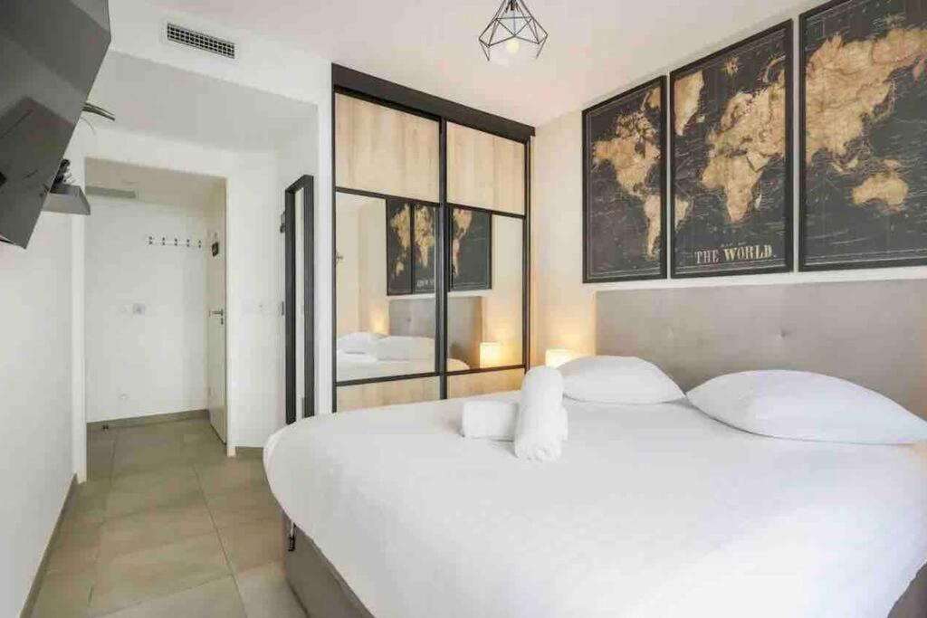 Logement Moderne Luxueux Parking Ac Cote De La Mer Niza Exterior foto